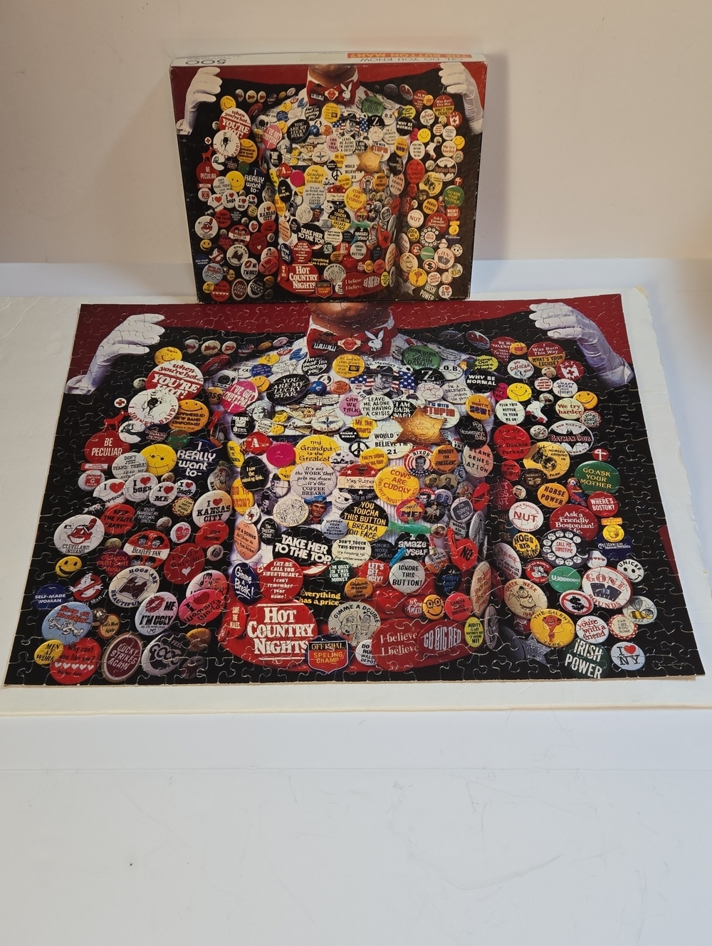 Vintage 1980's Springbok- Oh, Do You Know The Button Man?  500 pc Jigsaw Puzzle